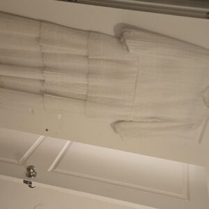 Elegant White Tiered Dress